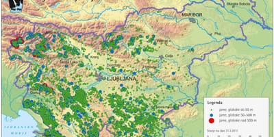 Karte alas Slovēnijā