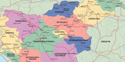 Kartes Slovēnijas politiskā