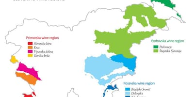 Kartes Slovēnijas vīna
