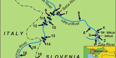 Karte soca upes Slovēnija
